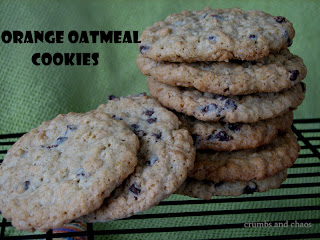 orange oatmeal cookies