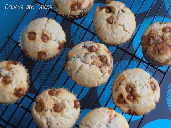 Salted Caramel Muffins | Crumbs and Chaos #muffins #caramel #breakfast   www.crumbsandchaos.dreamhosters.com