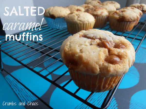 Salted Caramel Muffins | Crumbs and Chaos #muffins #breakfast #caramel   www.crumbsandchaos.dreamhosters.com