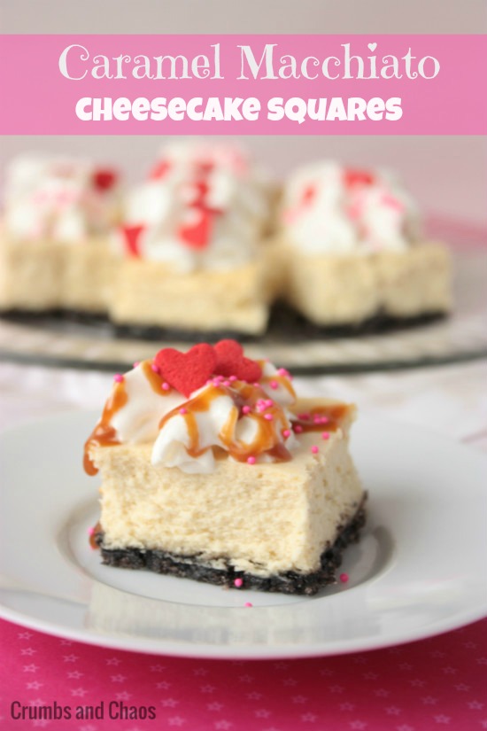 Caramel Macchiato Cheesecake Squares | Crumbs and Chaos  #IDLove #cheesecake   www.crumbsandchaos.dreamhosters.com