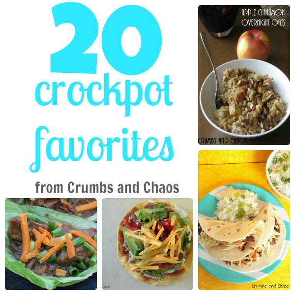 20 Crock Pot Favorites from Crumbs and Chaos #crockpot #slowcooker #dinner www.crumbsandchaos.dreamhosters.com