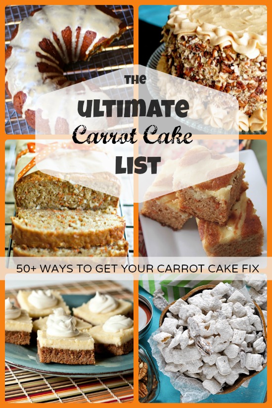 The Ultimate Carrot Cake List - 50+ ways to get your carrot cake fix brought to you by www.crumbsandchaos.dreamhosters.com #carrotcake