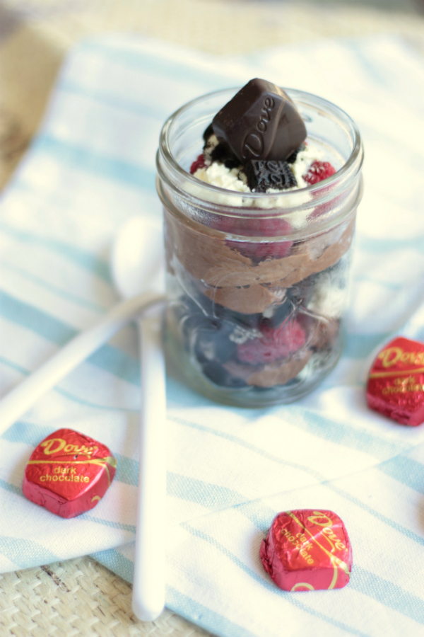 Raspberry & Chocolate Cheesecake Trifles | Crumbs and Chaos