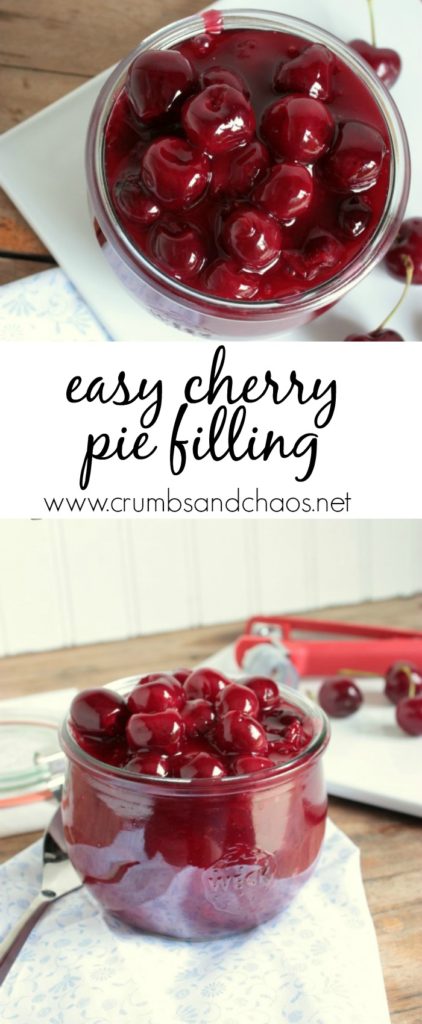 This Easy Cherry Pie Filling is so simple to make and is a great thing to do with fresh sweet cherries!