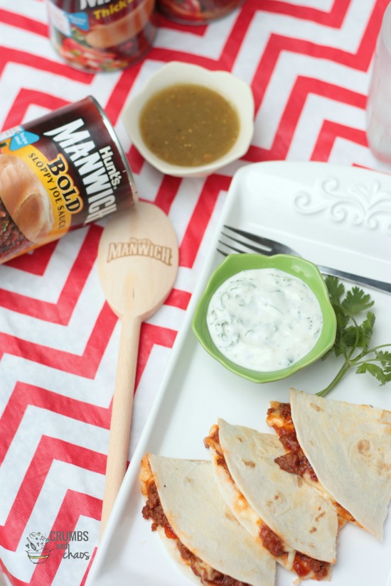 Sloppy Quesadillas | Crumbs and Chaos