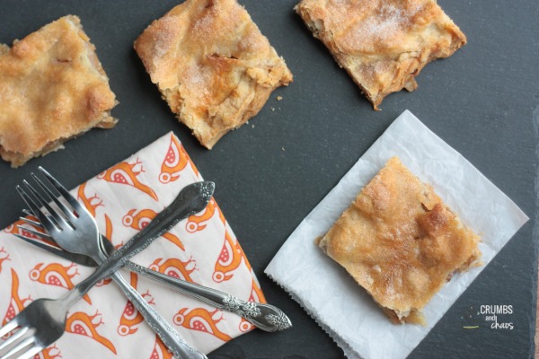 Danish Pastry Apple Bars | Crumbs and Chaos #apples #fall www.crumbsandchaos.dreamhosters.com