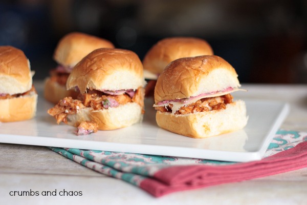 BBQ Turkey Sliders with Spicy Cranberry Spread | Crumbs and Chaos