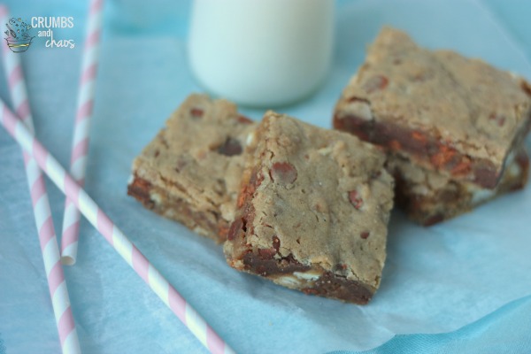 Biscoff Oatmeal Blondies | Crumbs and Chaos #dessert #blondies #biscoff www.crumbsandchaos.dreamhosters.com