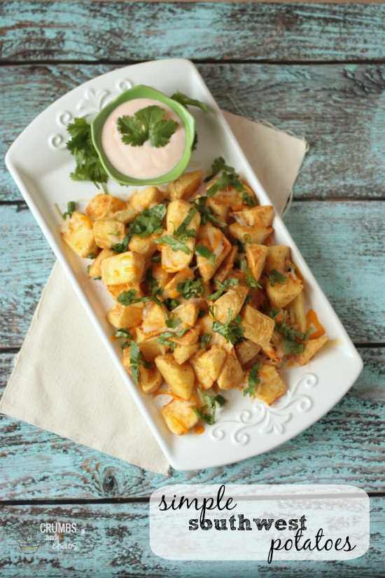 Simple Southwest Potatoes | Crumbs and Chaos #sidedish #potatoes www.crumbsandchaos.dreamhosters.com