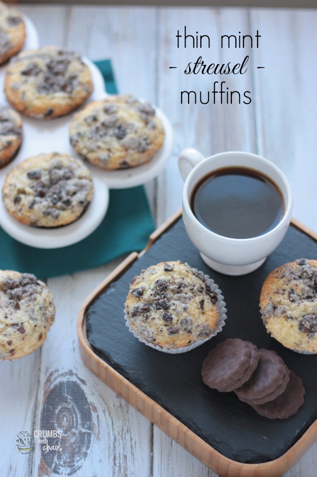 Thin Mint Streusel Muffins | Crumbs and Chaos