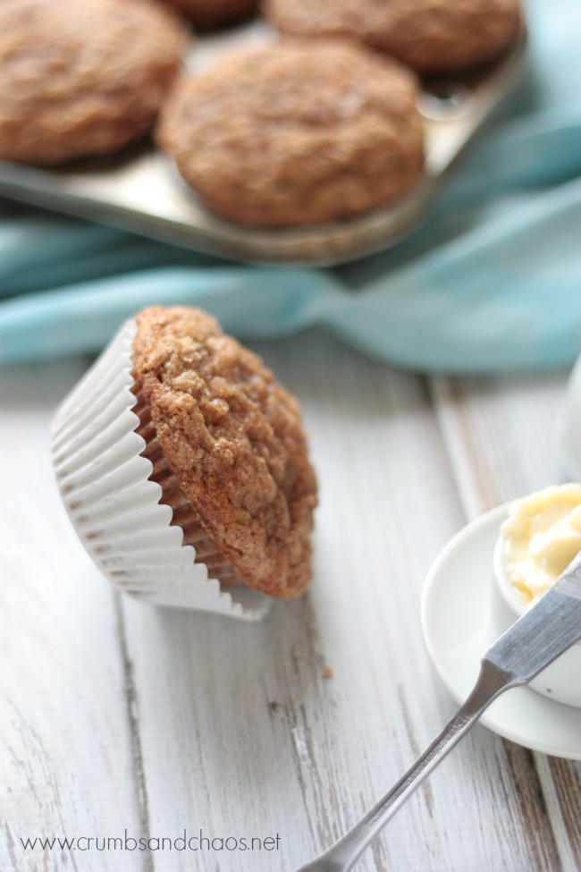 Banana Crumb Muffins | Crumbs and Chaos