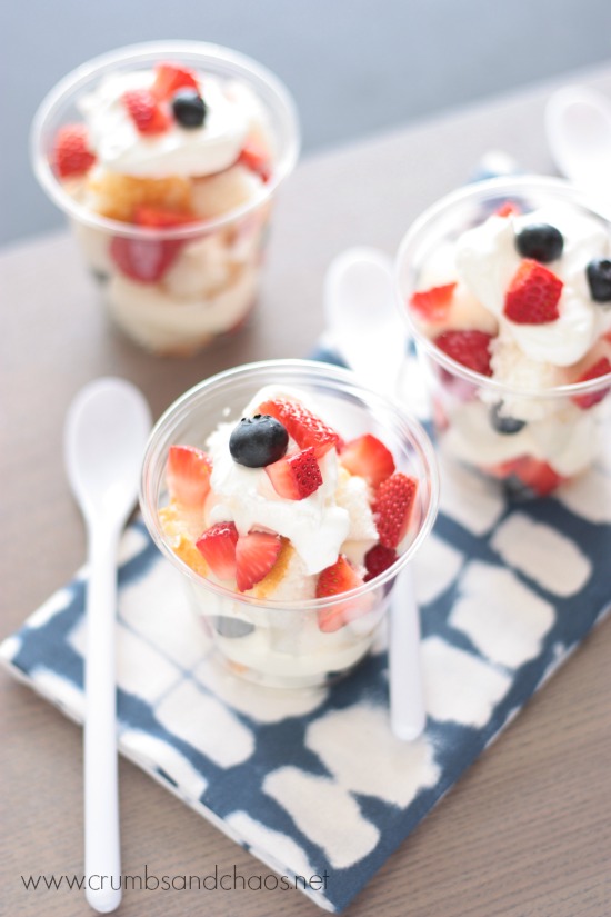 Berries and Cream Trifles | Crumbs and Chaos