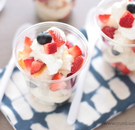 Berries and Cream Trifles | Crumbs and Chaos