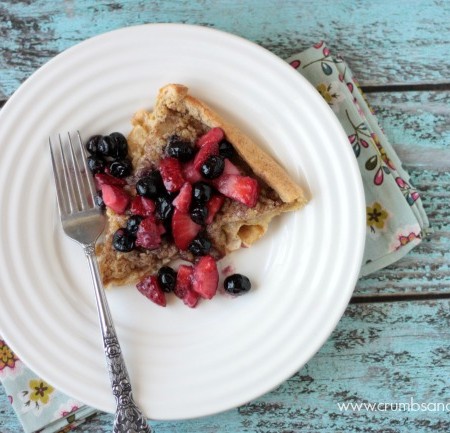 Cinnamon Dutch Baby with Maple Berries | Crumbs and Chaos