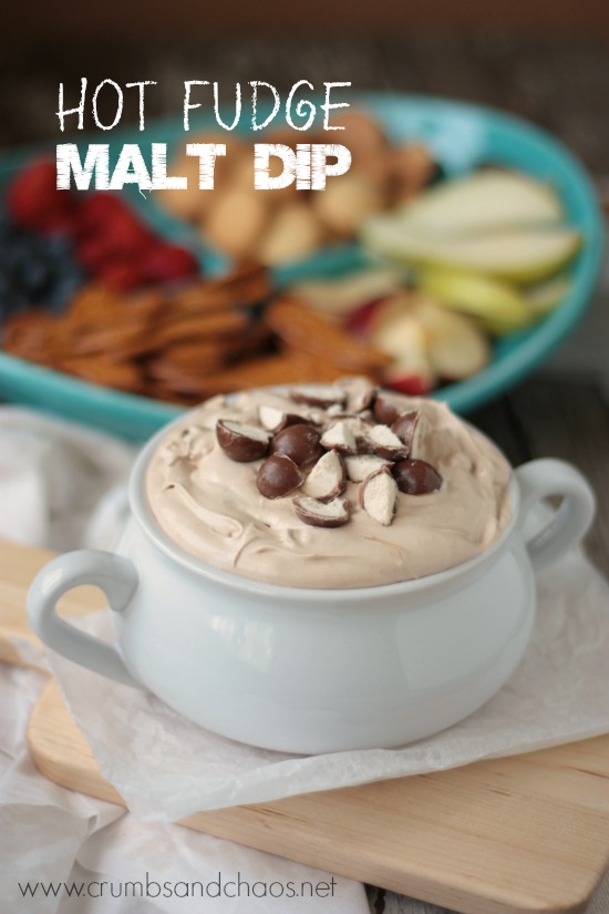 Hot Fudge Malt Dip | Crumbs and Chaos