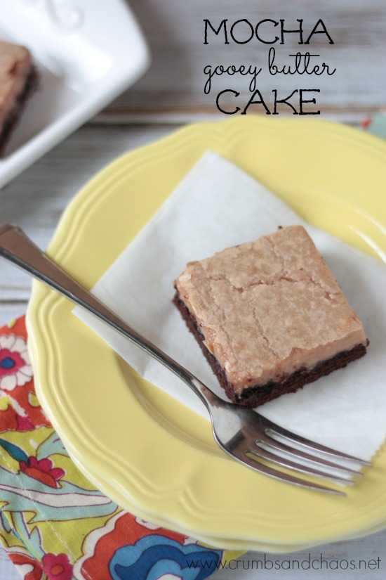 Mocha Gooey Butter Cake | Crumbs and Chaos