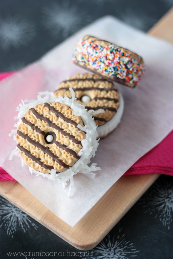 Mini Ice Cream Sandwiches | Crumbs and Chaos