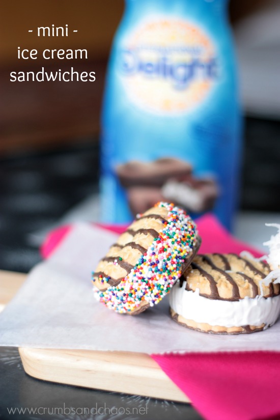 Mini Ice Cream Sandwiches | Crumbs and Chaos