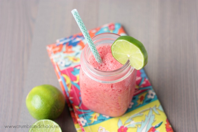 Frosty Watermelon Limeade | recipe on crumbsandchaos.dreamhosters.com