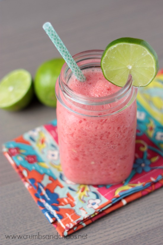 Frosty Watermelon Limeade | recipe on crumbsandchaos.dreamhosters.com