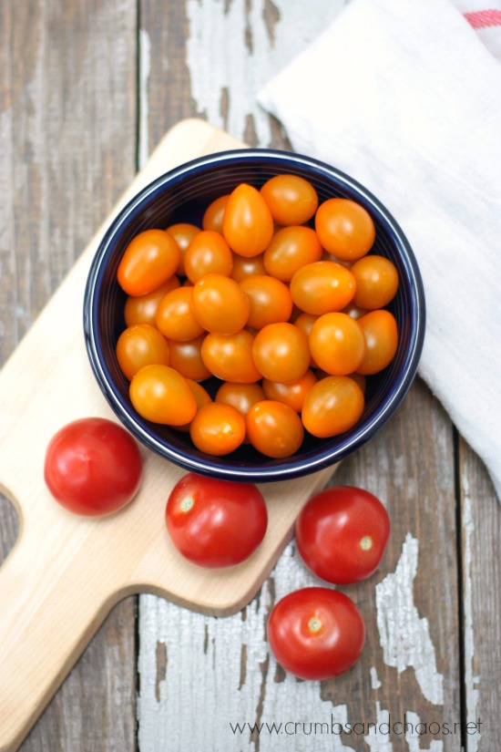 Bacon Basil Tomato Salad | Crumbs and Chaos