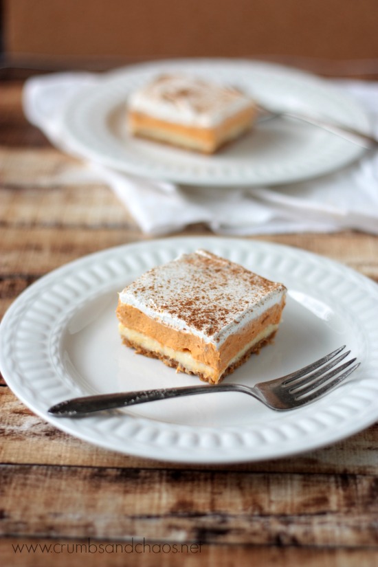 Pumpkin Butterscotch Squares | recipe on www.crumbsandchaos.dreamhosters.com