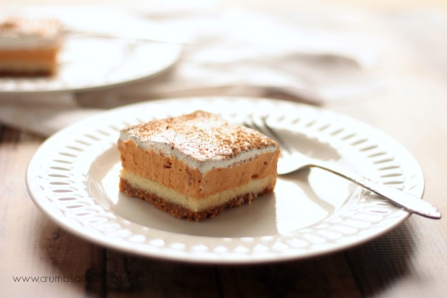 Pumpkin Butterscotch Squares | recipe on www.crumbsandchaos.dreamhosters.com