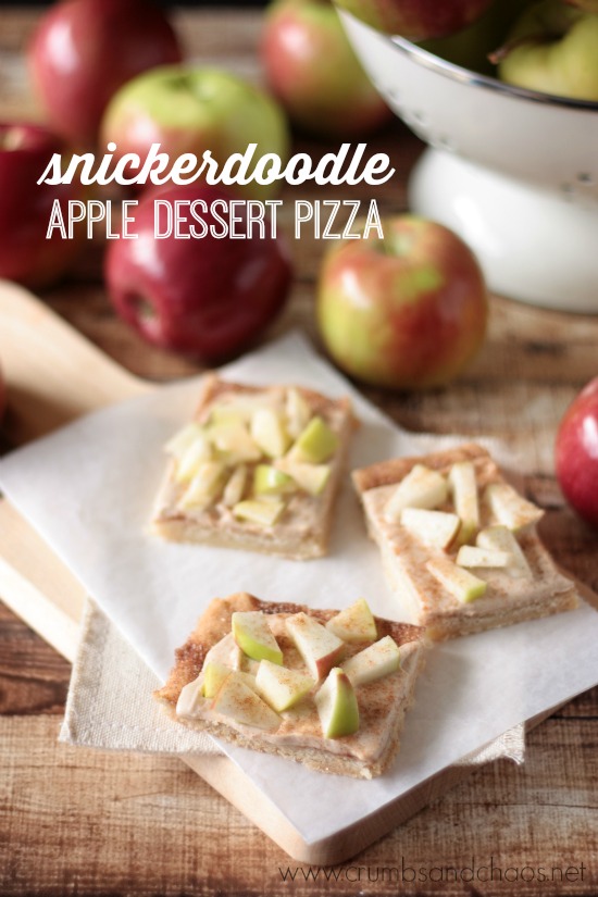 Snickerdoodle Apple Dessert Pizza | Crumbs and Chaos