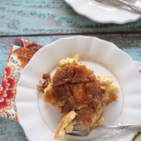 Caramel Pumpkin Spice French Toast Bake | Crumbs and Chaos