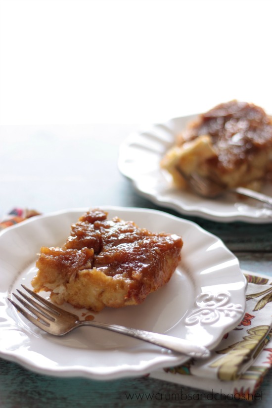 Caramel Pumpkin Spice French Toast Bake | Crumbs and Chaos