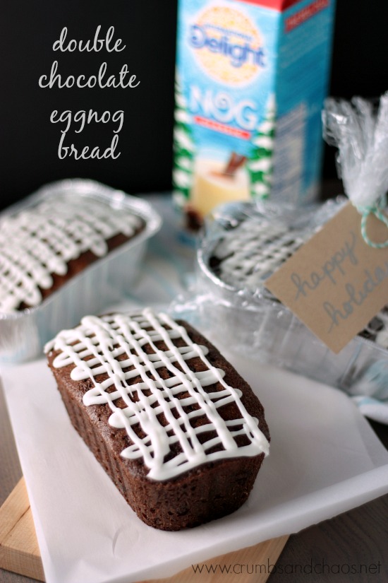 Double Chocolate Eggnog Bread | Crumbs and Chaos