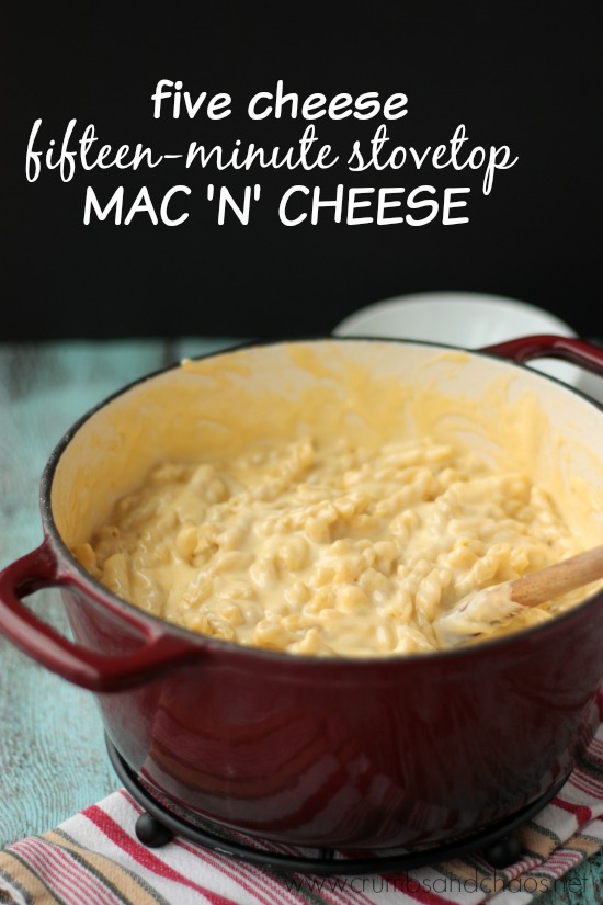 5 Cheese Stovetop Mac and Cheese | Crumbs and Chaos