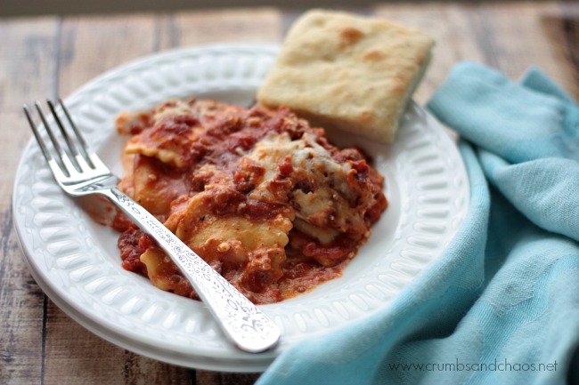 Ravioli Lasagna | Crumbs and Chaos