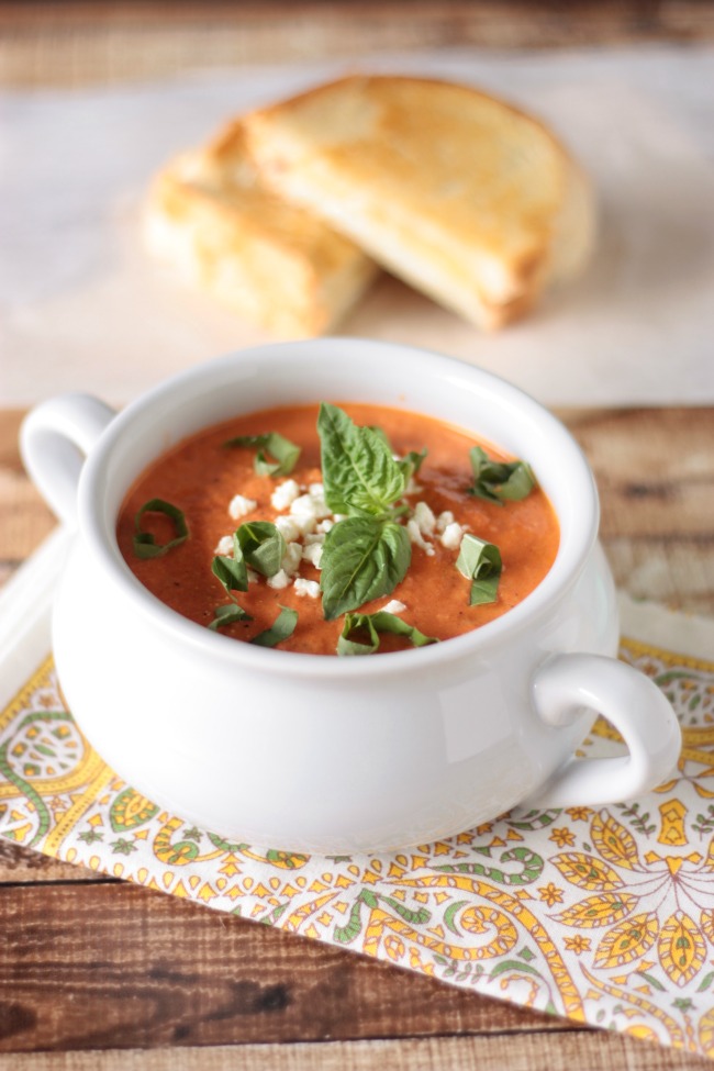 Tomato Feta Soup | Crumbs and Chaos