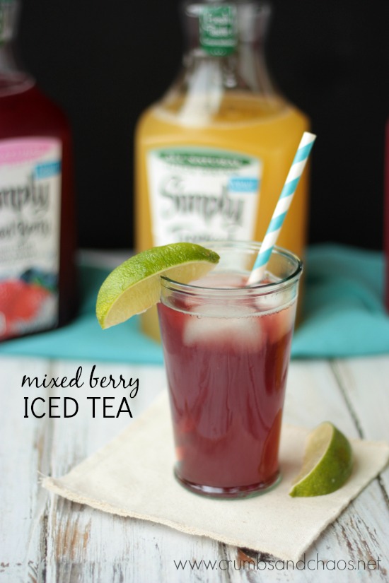 Mixed Berry Iced Tea | Crumbs and Chaos