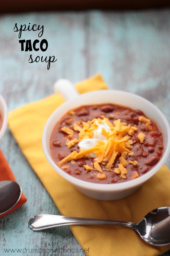 Spicy Taco Soup | Crumbs and Chaos