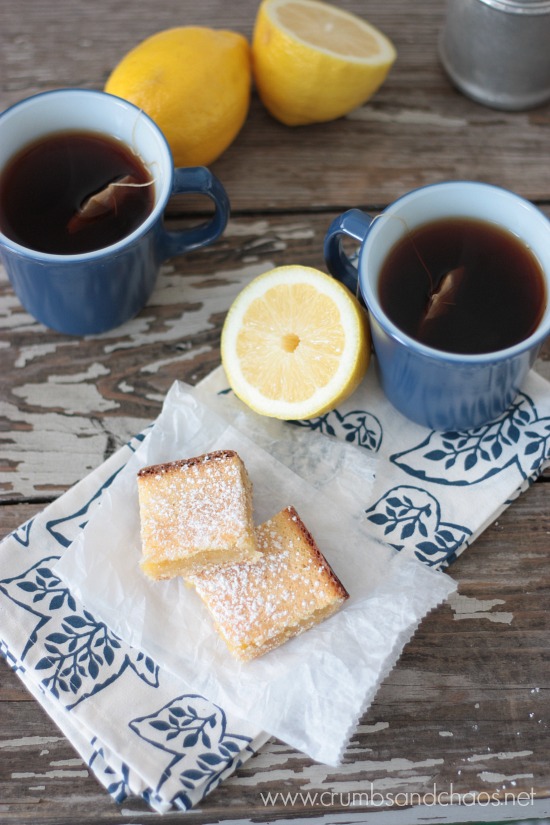 Lemon Squares | recipe on www.crumbsandchaos.dreamhosters.com