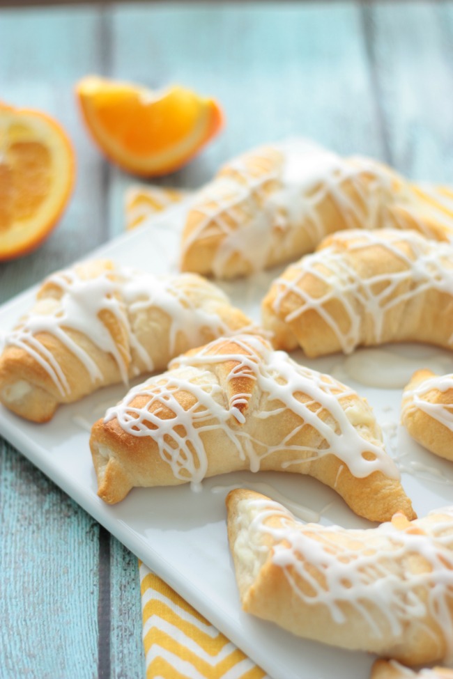 Orange Danish Crescent Rolls | recipe by Crumbs and Chaos