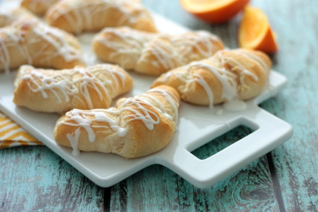 Orange Danish Crescent Rolls | recipe by Crumbs and Chaos