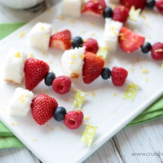 Lemon Berry Fruit Kabobs | Crumbs and Chaos