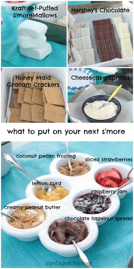 Tips for making a backyard s'mores bar + a recipe for Strawberry Cheesecake S'mores | Crumbs and Chaos