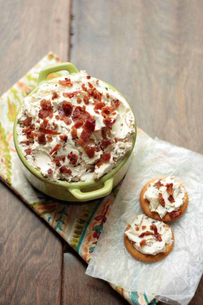 Bacon Olive Cheese Spread | recipe by Crumbs and Chaos