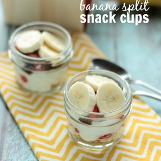 Banana Split Snack Cups | Crumbs and Chaos