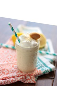 Lemon Cream Pie Milkshake | recipe by Crumbs and Chaos