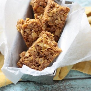 Salted PB Honey Cereal Bars | Crumbs and Chaos