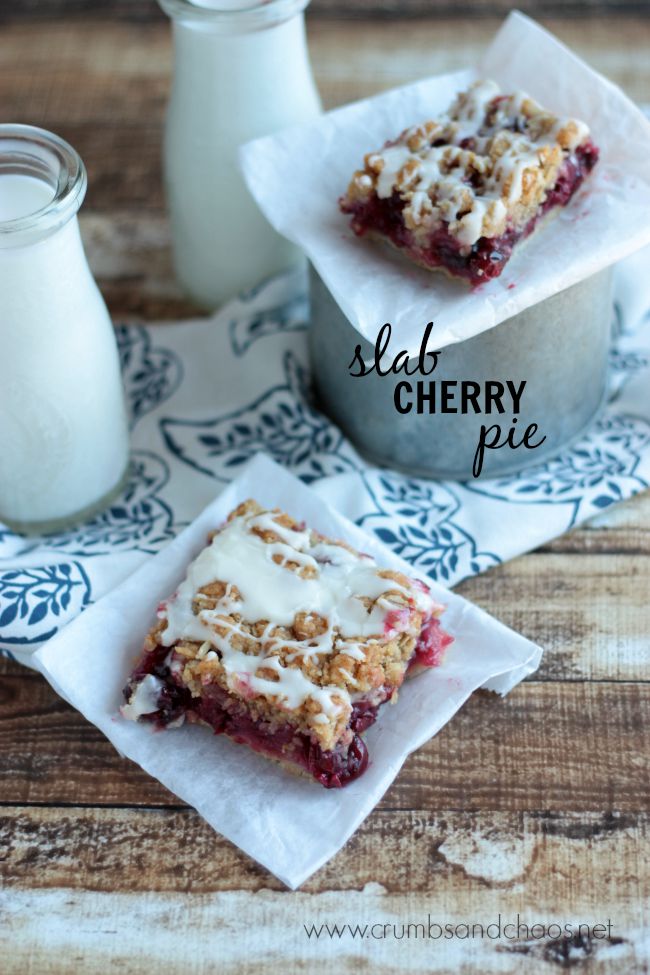 Summer's Best Slab Cherry Pie | Crumbs and Chaos