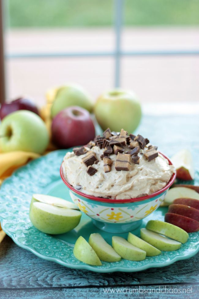 Peanut Butter Cup Apple Dip | Crumbs and Chaos