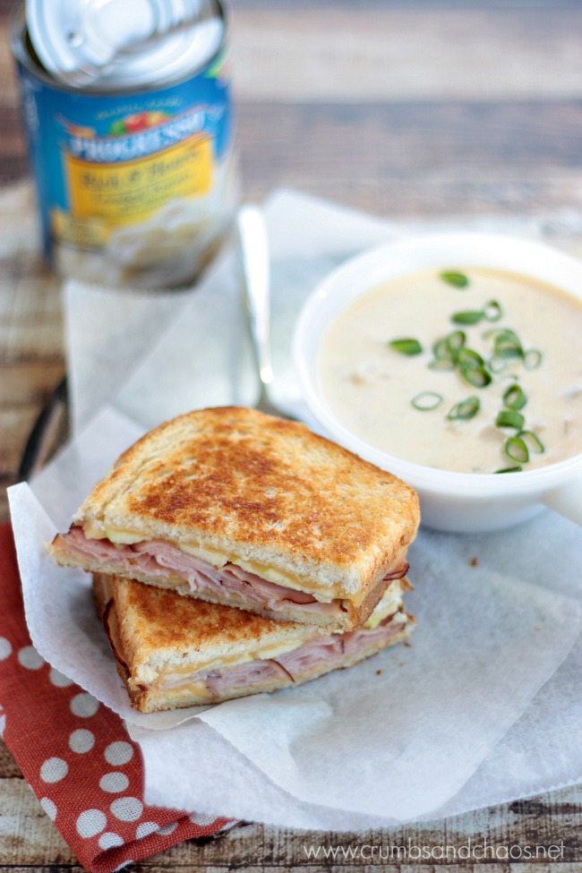 Ham, Gouda and Apple Grilled Cheese | recipe on Crumbs and Chaos