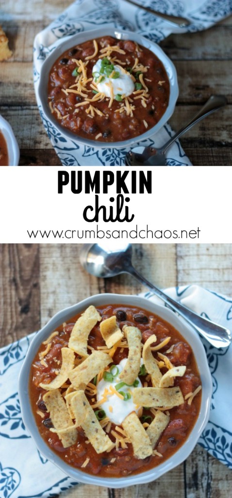 Pumpkin Chili | Crumbs and Chaos