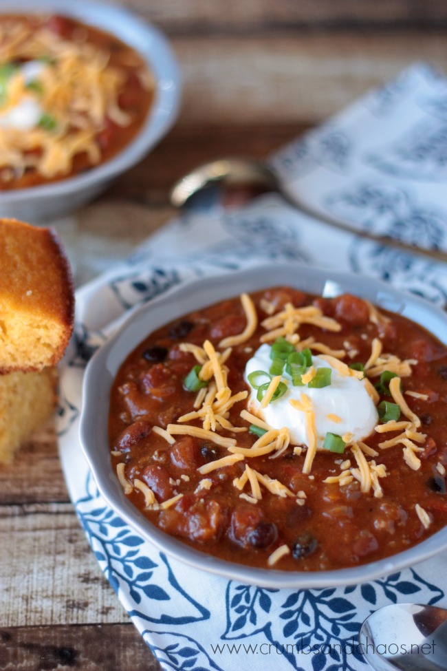 Pumpkin Chili | Crumbs and Chaos